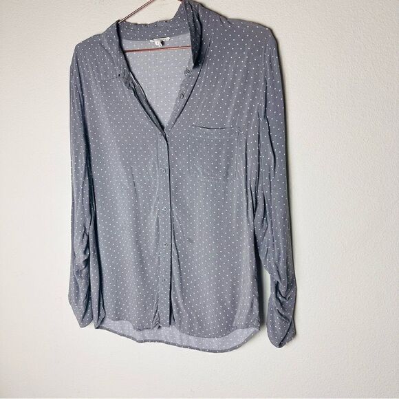 EUC Soft by Joie Annabella Grey Button Down Shirt Small - Picture 2 of 5